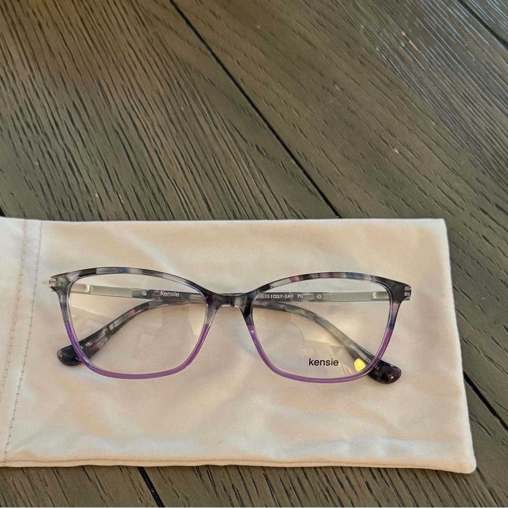 Kensie “Breathtaking” Purple and Black Eyeglasses